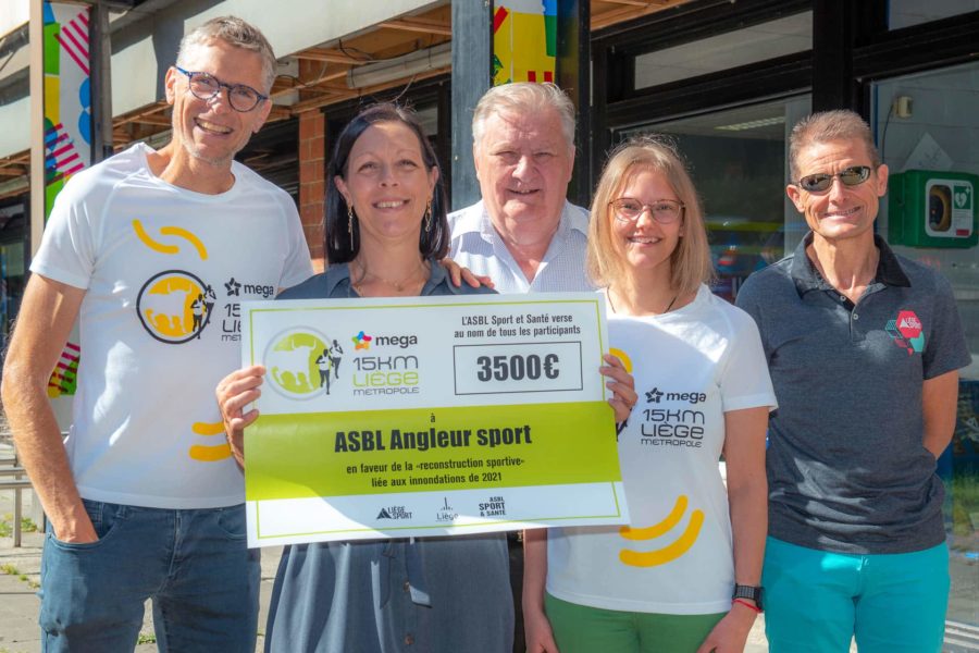 Chèque solidaire pour Angleur Sport