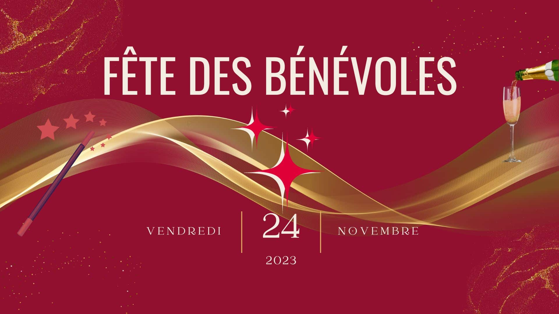 Affiche de la Fête des Bénévoles 2023