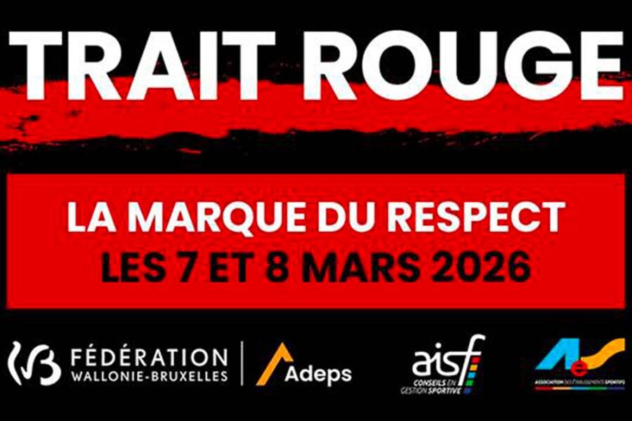 Trait rouge : le monde du sport contre la violence